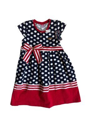 NWT Baby Pink Americana Dress (Red, White & Blue) - Size 3T